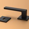 Cube Slim Svart Svart Håndtak Innerdør - Bilde 4